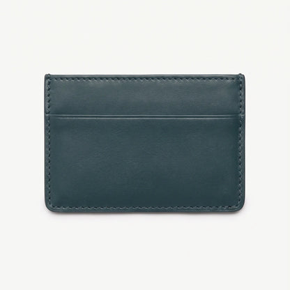 Deep Teal shishi embossed card holder, back