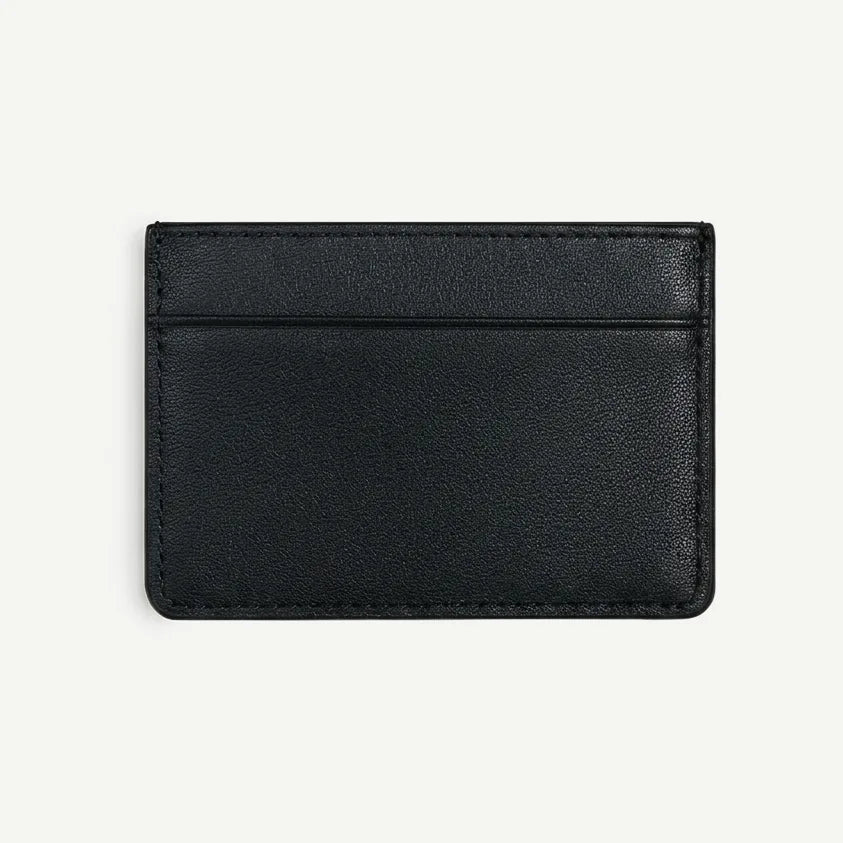 Ink Black shishi embossed card holder, back