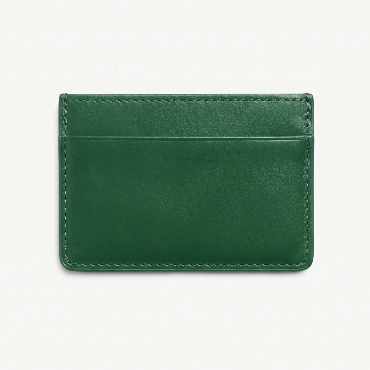 Jade Green shishi embossed card holder, back