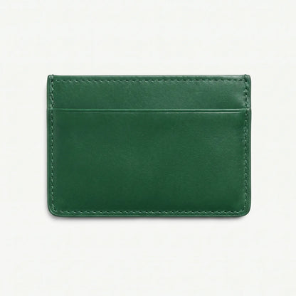 Jade Green shishi embossed card holder, back