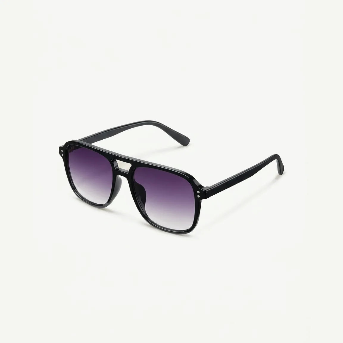 Mesa Aviator sunglasses in Dusk, three-quarter view from above