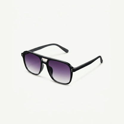 Mesa Aviator sunglasses in Dusk, three-quarter view from above