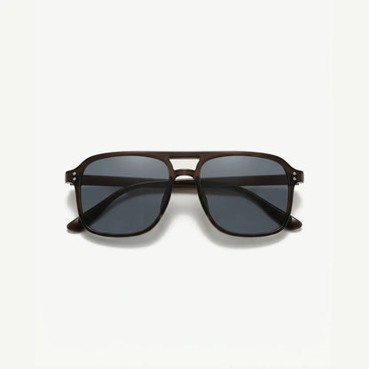 Mesa Aviator sunglasses in Espresso, folded