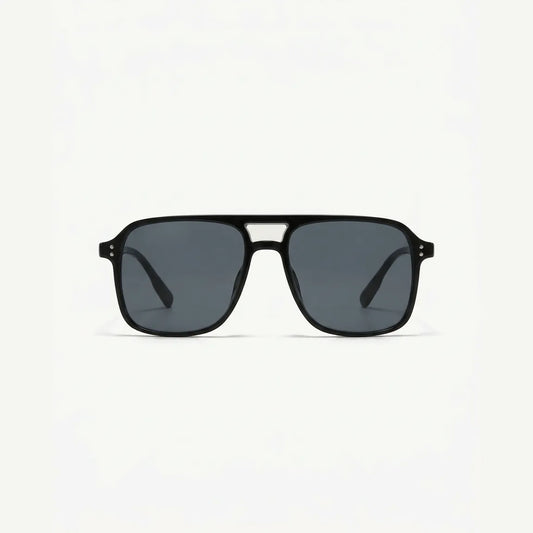 Mesa Aviator sunglasses in Onyx, front view