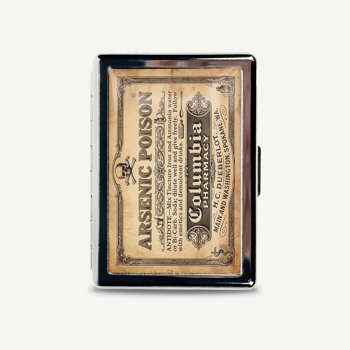 Bitter Tonic tin card case, front