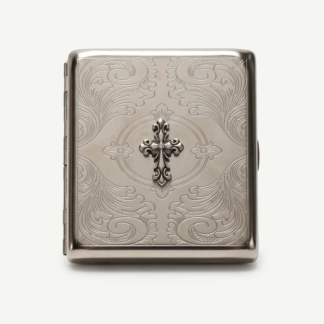 Chapel Cross tin card case, front