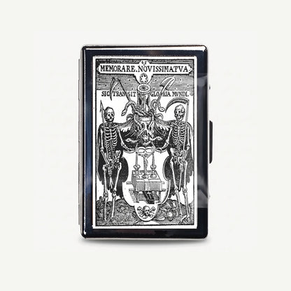 Danse Macabre tin card case, front