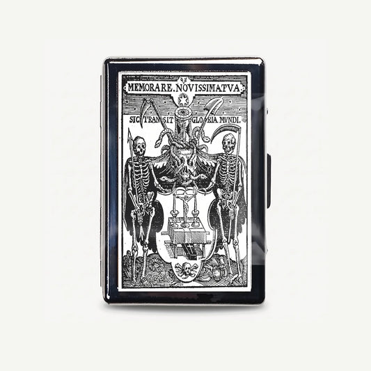 Danse Macabre tin card case, front