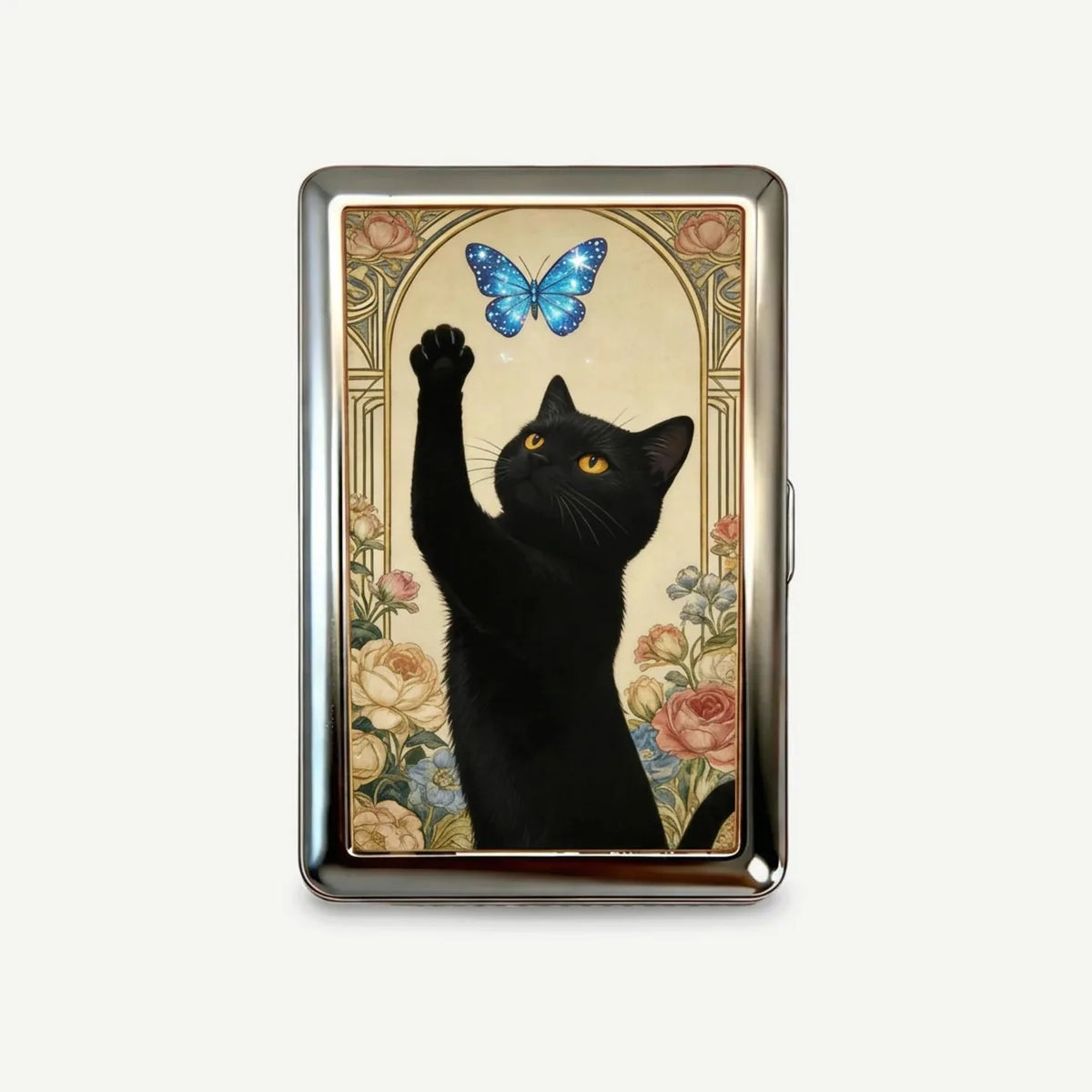 Paw Wing tin card case, front