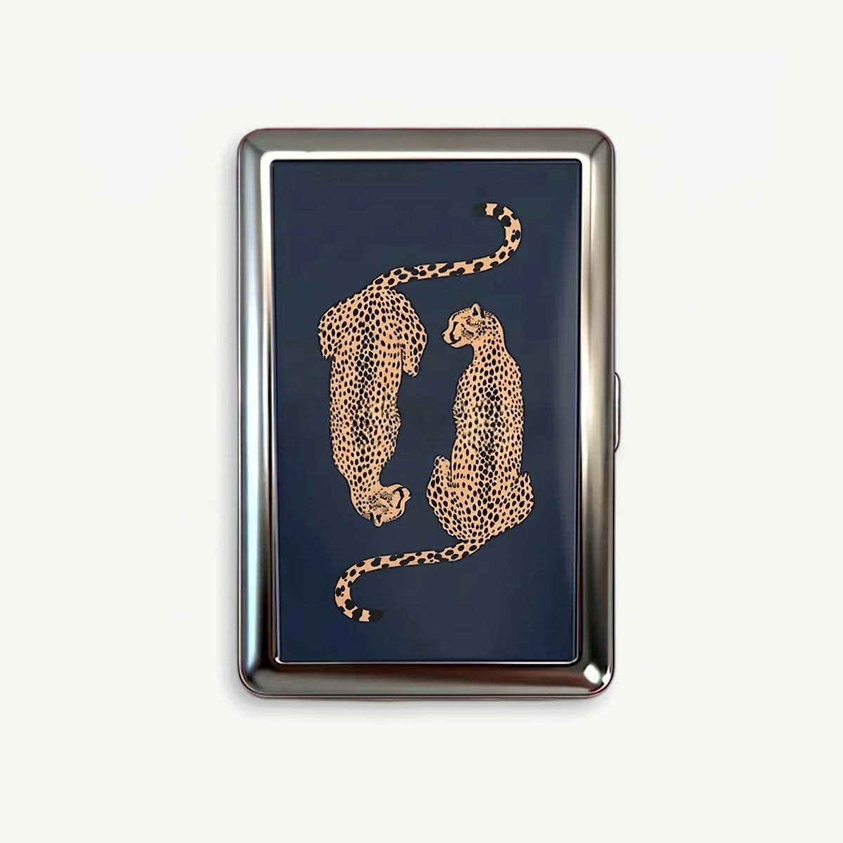 Spotted Mirror tin card case, front
