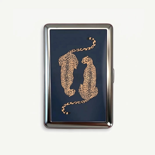 Spotted Mirror tin card case, front