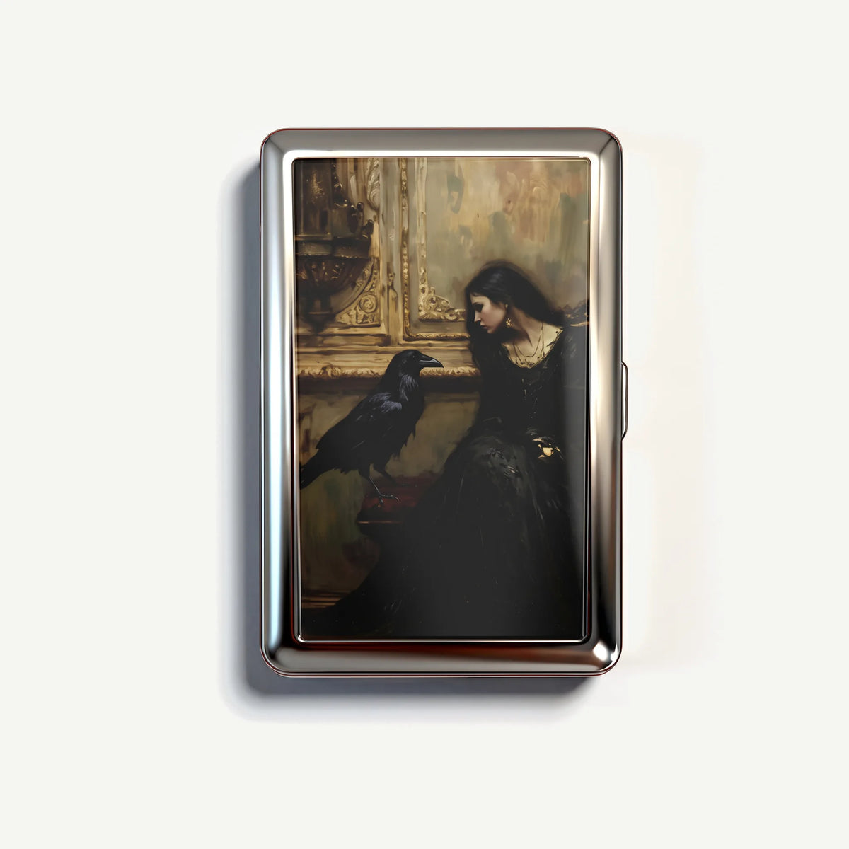 Widows Watch tin card case, front